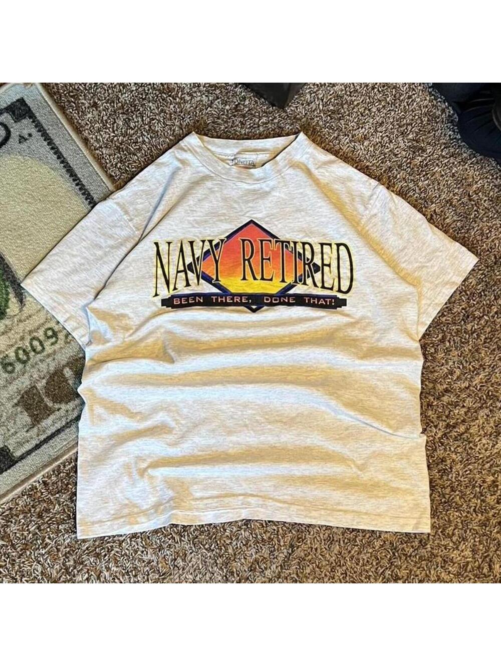 90s Navy Retired Tee